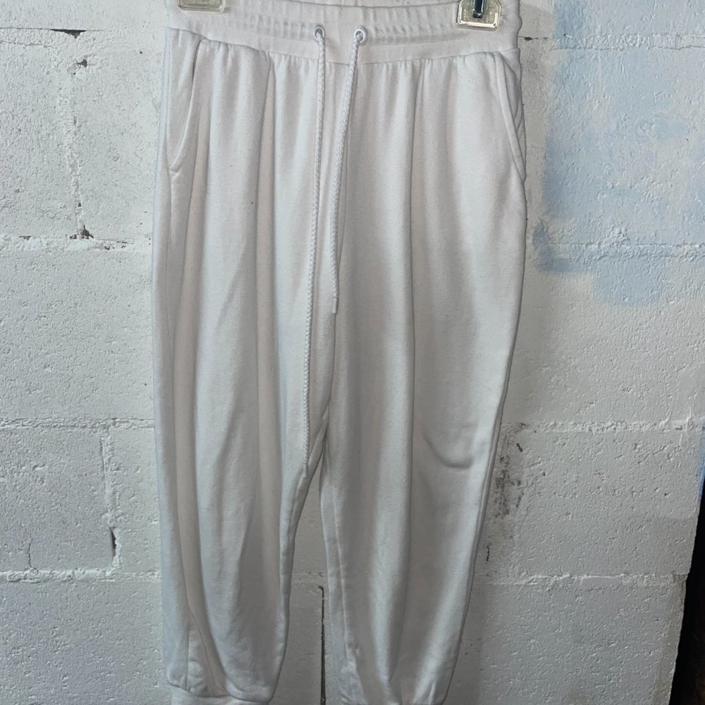 White Garage Sweatpants